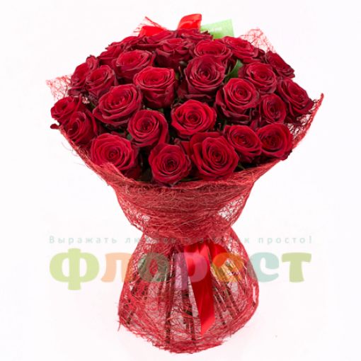 Букет 27 красных роз