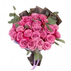 Букет 25 розовых роз